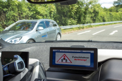 System warns the driver about the wrong-way driver