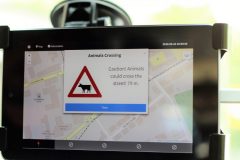 Anzeige im Testfahrzeug