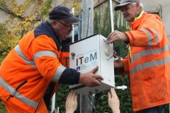 Aufbau des Testfeldes Merzig