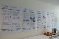 Plakatwand bei der Abschlussveranstaltung